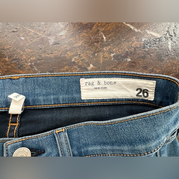 RAG & BONE Blue Jeans Womens 26 Skinny Fit - Picture 10 of 13